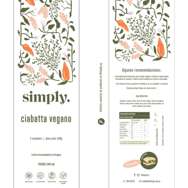 Pan Ciabatta Vegano - Imagen 4